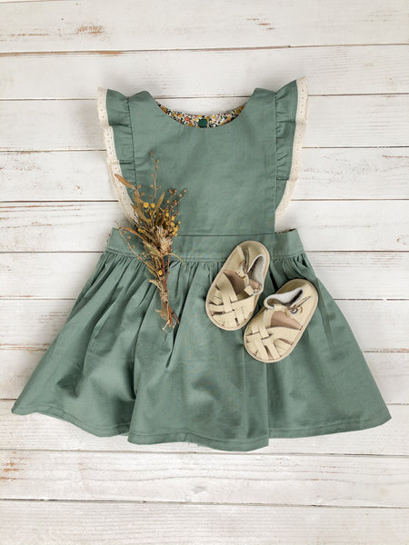 Baby girl olive green on sale dress