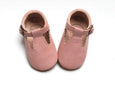 'Blush' Tbar | Soft Soled | Waxed Leather
