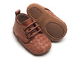 'Chestnut' Woven Oxfords | Soft Soled | Waxed Leather