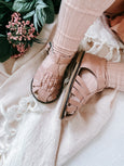 'Blush' Woven Sandal | Hard Soled | Waxed Leather