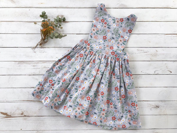 Floral Sleeveless Pinafore | Various Colours