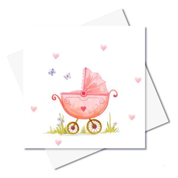 'It's a Girl' | Greeting Card